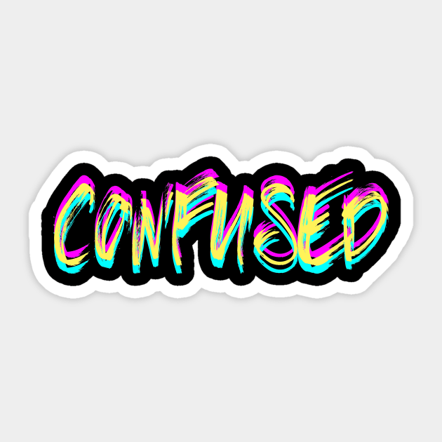 Confused Sticker by Nada's corner